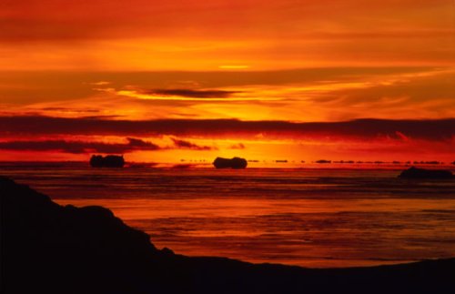 Sunset at Casey Station Antarctica