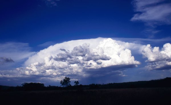 green tornado clouds