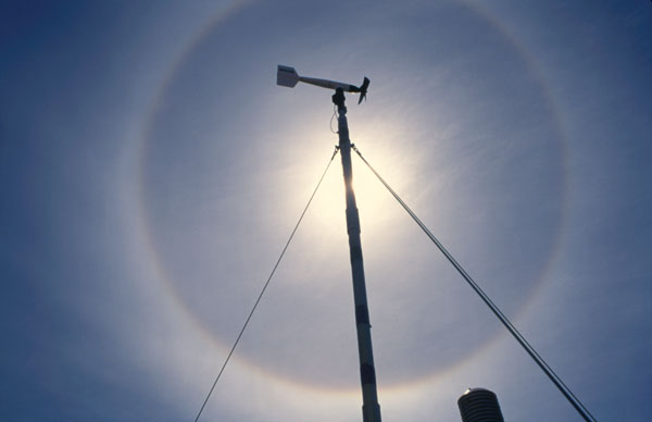 22 degree halo at Casey Station Antarctica